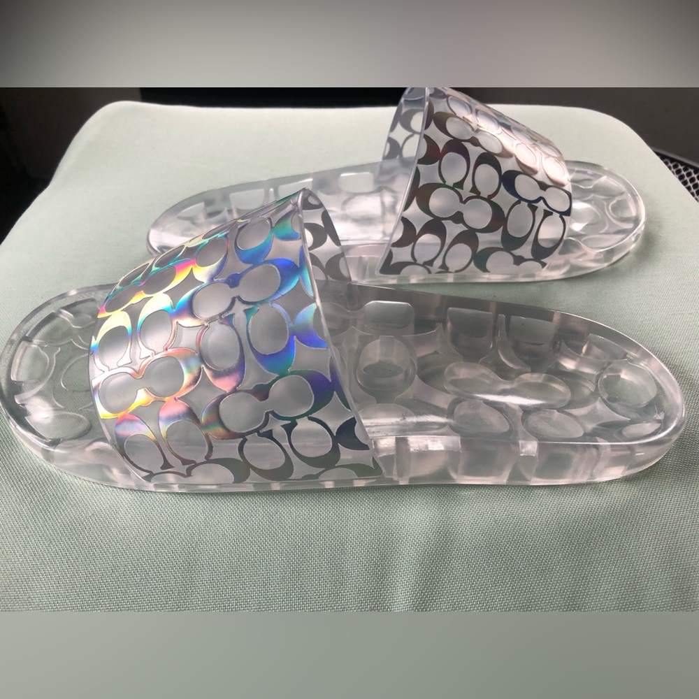 Coach Iridescent Slide Sandals - Picture 3 of 5